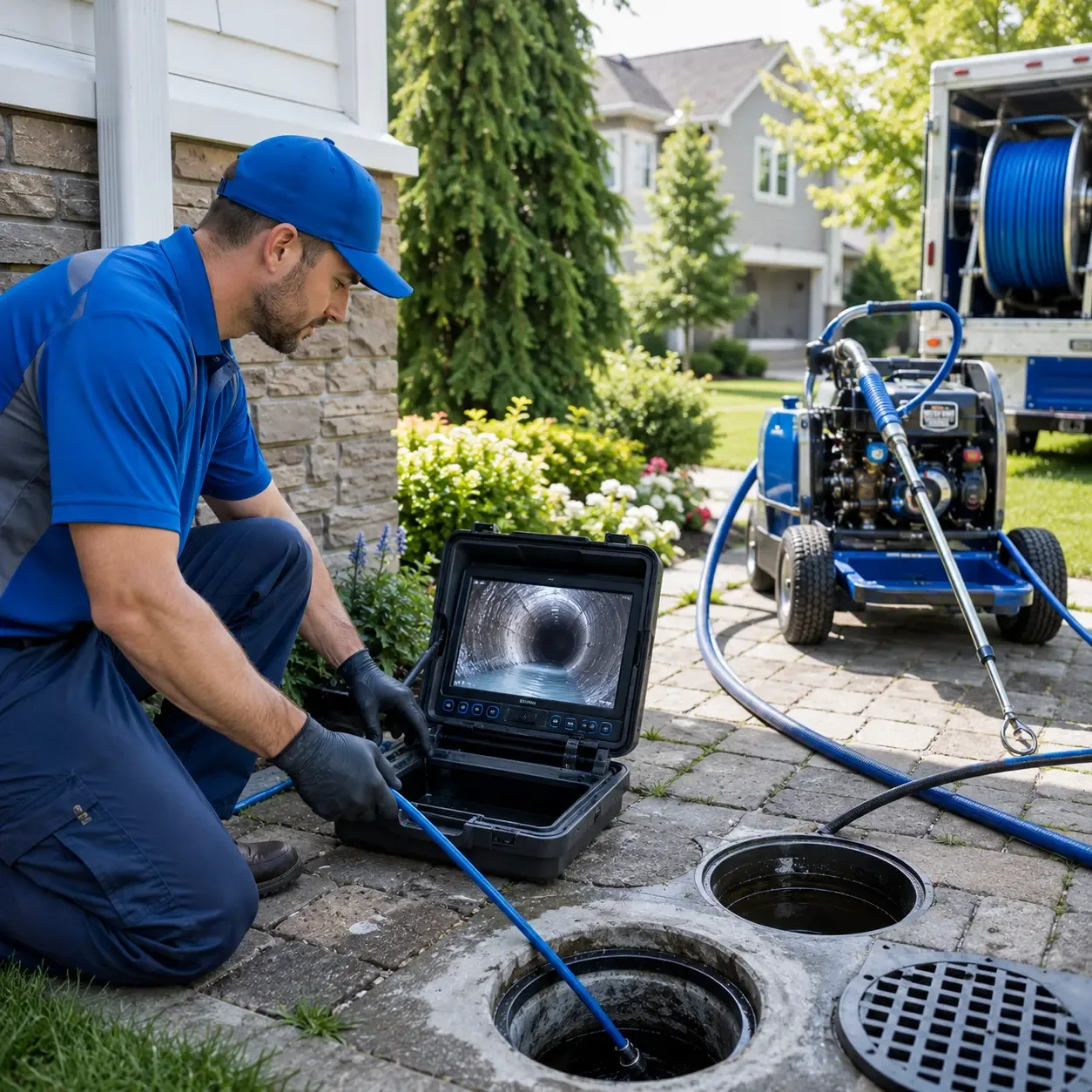 Outdoor drain cleaning professionals serving Howard City, MI