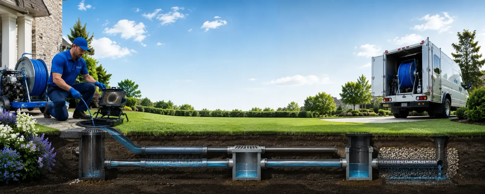 Outdoor drain cleaning information for Howard City, MI